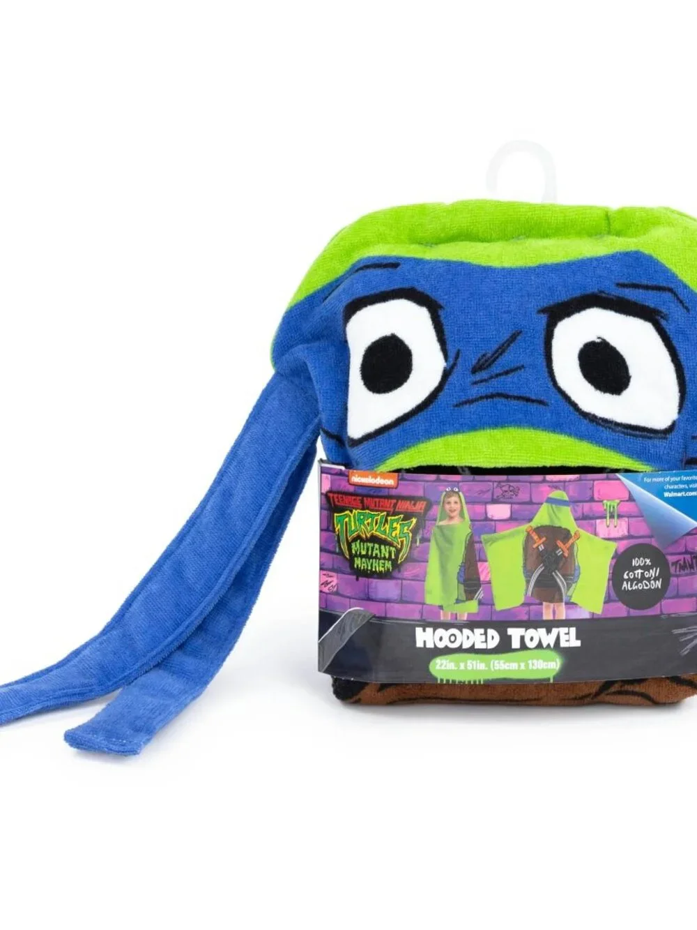 Teenage Mutant Ninja Turtles Kids Cotton Hooded Towel , 51 in x 22 in